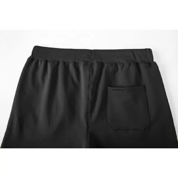 CHARTOU Men's Summer Drawstring Waist Wide Leg Knee-Length Athletic Sweat Shorts