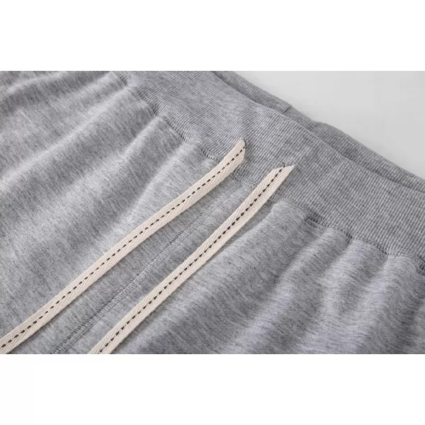 CHARTOU Men's Summer Drawstring Waist Wide Leg Knee-Length Athletic Sweat Shorts
