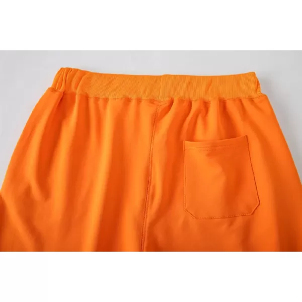 CHARTOU Men's Summer Drawstring Waist Wide Leg Knee-Length Athletic Sweat Shorts