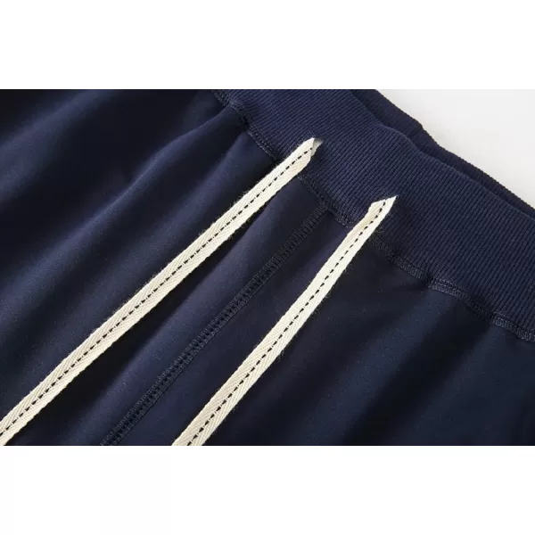 CHARTOU Men's Summer Drawstring Waist Wide Leg Knee-Length Athletic Sweat Shorts