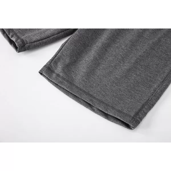 CHARTOU Men's Summer Drawstring Waist Wide Leg Knee-Length Athletic Sweat Shorts