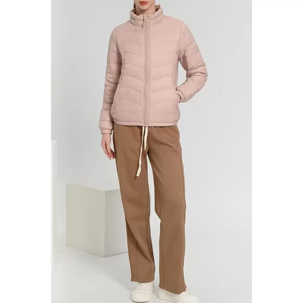 CHARTOU Women Puffer Jacket Lightweight Winter Coat Casual Full Zip Down Jacket Parka Insulated Jacket Overcoat