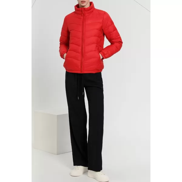 CHARTOU Women Puffer Jacket Lightweight Winter Coat Casual Full Zip Down Jacket Parka Insulated Jacket Overcoat