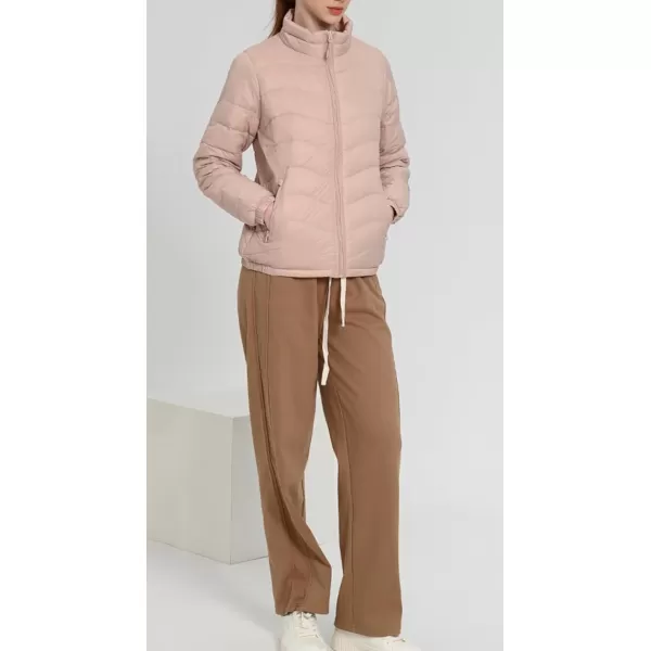 CHARTOU Women Puffer Jacket Lightweight Winter Coat Casual Full Zip Down Jacket Parka Insulated Jacket Overcoat
