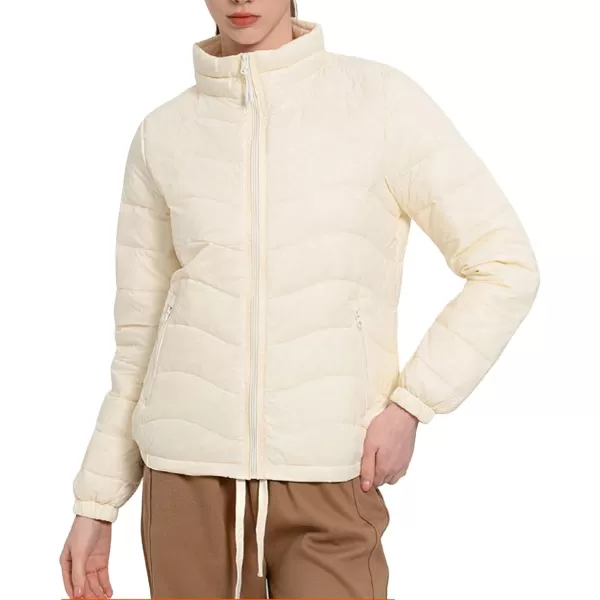 CHARTOU Women Puffer Jacket Lightweight Winter Coat Casual Full Zip Down Jacket Parka Insulated Jacket Overcoat