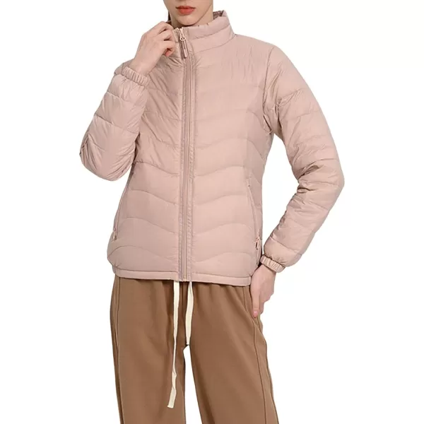 CHARTOU Women Puffer Jacket Lightweight Winter Coat Casual Full Zip Down Jacket Parka Insulated Jacket Overcoat