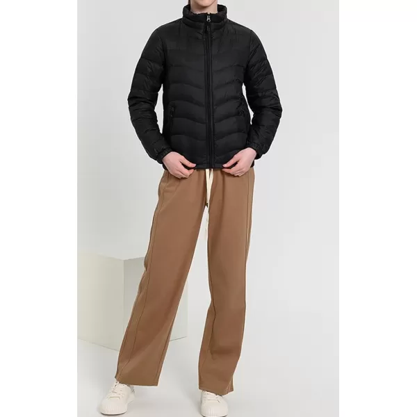 CHARTOU Women Puffer Jacket Lightweight Winter Coat Casual Full Zip Down Jacket Parka Insulated Jacket Overcoat