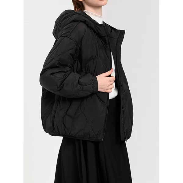 CHARTOU Women Warm Down Jacket Winter Parka Coat Thicken Puffer Jacket Quilted Hooded Full Zip Outdoor Overcoat
