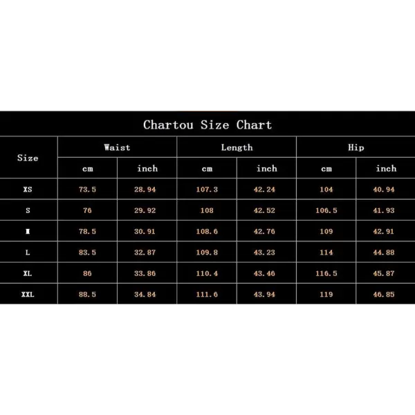 CHARTOU Women's Retro Elastic High Waist Frayed A-Line Maxi Denim Skirt with Pockets