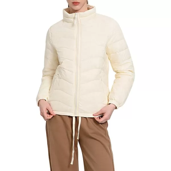 CHARTOU Women Puffer Jacket Lightweight Winter Coat Casual Full Zip Down Jacket Parka Insulated Jacket Overcoat
