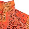 imageCHARTOU Womens Cute Stand Collar Paisley Quilted Puffer Crop Down Alternative Jacket CoatOrange