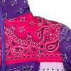 imageCHARTOU Womens Cute Stand Collar Paisley Quilted Puffer Crop Down Alternative Jacket CoatPurple