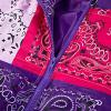 imageCHARTOU Womens Cute Stand Collar Paisley Quilted Puffer Crop Down Alternative Jacket CoatPurple
