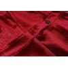 imageCHARTOU Womens Elegant Velvet One Button Maxi Trench Coat Pocket Party OvercoatBurgundy