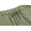 imageCHARTOU Womens Summer Drawstring Waist Wide Leg Loose Cotton Linen Palazzo PantsGreen