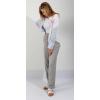 imageCHARTOU Womens Summer Drawstring Waist Wide Leg Loose Cotton Linen Palazzo PantsGrey