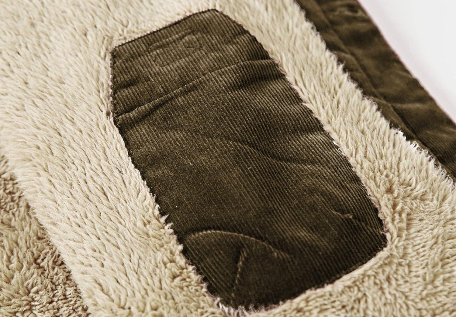 imageCHARTOU Mens Vintage ButtonFront Slim Fit Corduroy Denim JacketCoffeefleece
