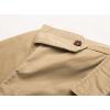 imageCHARTOU Mens Classic Retro Military Camouflage Lined Patchwork ShirtKhaki