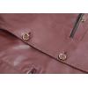 imageCHARTOU Mens Regular Fit Button Down Lined Business Lambskin Leather Jacket Blazer with PocketsWine Red