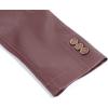 imageCHARTOU Mens Regular Fit Button Down Lined Business Lambskin Leather Jacket Blazer with PocketsWine Red