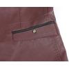 imageCHARTOU Mens Regular Fit Button Down Lined Business Lambskin Leather Jacket Blazer with PocketsWine Red