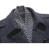 imageCHARTOU Mens Stylish Scarf Single Breasted Wool Walker Coat Thick Winter Jacket6 ColorsGrey