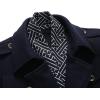 imageCHARTOU Mens Stylish Scarf Single Breasted Wool Walker Coat Thick Winter Jacket6 ColorsNavy Blue
