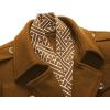 imageCHARTOU Mens Stylish Scarf Single Breasted Wool Walker Coat Thick Winter Jacket6 ColorsTan