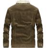 imageCHARTOU Mens Vintage ButtonFront Slim Fit Corduroy Denim JacketCoffeefleece