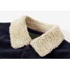 imageCHARTOU Mens Vintage ButtonFront Slim Fit Corduroy Denim JacketNavybluefleece