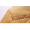 imageCHARTOU Mens Winter Spread Collar Sherpa Lined Suede Leather Trucker Jacket CoatsCamel