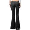 imageCHARTOU Womens Asymmetric Tassel Flared Slit Ripped Jeans Denim PantsDark Grey