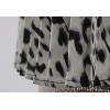 imageCHARTOU Womens Chic Elastic High Waisted A Line Leopard Print Pleated Shirring MidiLong SkirtGrey