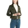 imageCHARTOU Womens Fall 2023 Fashion Faux Suede Leather Casual Moto Biker Jacket CoatsArmy Green