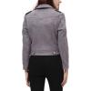 imageCHARTOU Womens Fall 2023 Fashion Faux Suede Leather Casual Moto Biker Jacket CoatsGrey