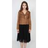 imageCHARTOU Womens Fall 2023 Fashion Faux Suede Leather Casual Moto Biker Jacket CoatsTasselcoffee