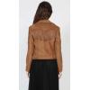 imageCHARTOU Womens Fall 2023 Fashion Faux Suede Leather Casual Moto Biker Jacket CoatsTasselcoffee