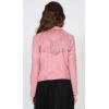 imageCHARTOU Womens Fall 2023 Fashion Faux Suede Leather Casual Moto Biker Jacket CoatsTasselpink