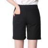 imageCHARTOU Womens Modest Loose ElasticWaisted Bermuda Drawstring Casual ShortsBlack