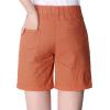 imageCHARTOU Womens Modest Loose ElasticWaisted Bermuda Drawstring Casual ShortsRusty Red