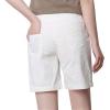 imageCHARTOU Womens Modest Loose ElasticWaisted Bermuda Drawstring Casual ShortsWhite