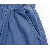 imageCHARTOU Womens Stretchy High Waist 5Buttons Front ALine Flowy Midi SkirtsLight Blue