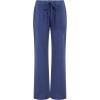 imageCHARTOU Womens Lightweight Drawstring Waist WideLeg Palazzo Yoga Beach PantsDark Blue