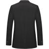 imageCHARTOU Mens Regular Fit 2 Button Tailored Business Blazer Lightweight Jacket Suit CoatBlack