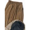 imageCHARTOU Womens Casual Contrast Polka Dot Chiffon Bohemia Swing Beach Midi ALine SkirtsBrown