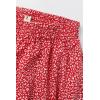 imageCHARTOU Womens Casual Contrast Polka Dot Chiffon Bohemia Swing Beach Midi ALine SkirtsDark Red