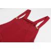 imageCHARTOU Womens Casual Wide Leg Ruffle Jumpsuit One Piece Sleeveless Bib Overalls Beach RomperWine Red