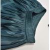 imageCHARTOU Womens Silky Lustrous Elastic Waist Pleated Accordion Midi Long SkirtsBlackish Green