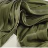 imageCHARTOU Womens Silky Lustrous Elastic Waist Pleated Accordion Midi Long SkirtsGreen