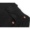 imageCHARTOU Womens Summer Linen Elastic Back Buttoned Swing Midi A Line SkirtBlack
